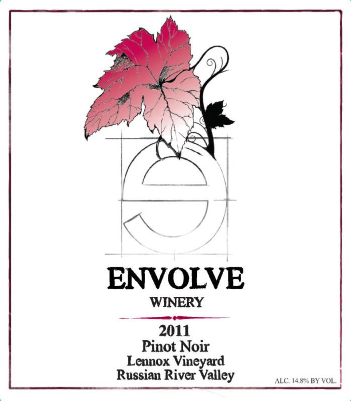 Envolve Winery Lennox Vineyard Pinot Noir 2011 Front Label