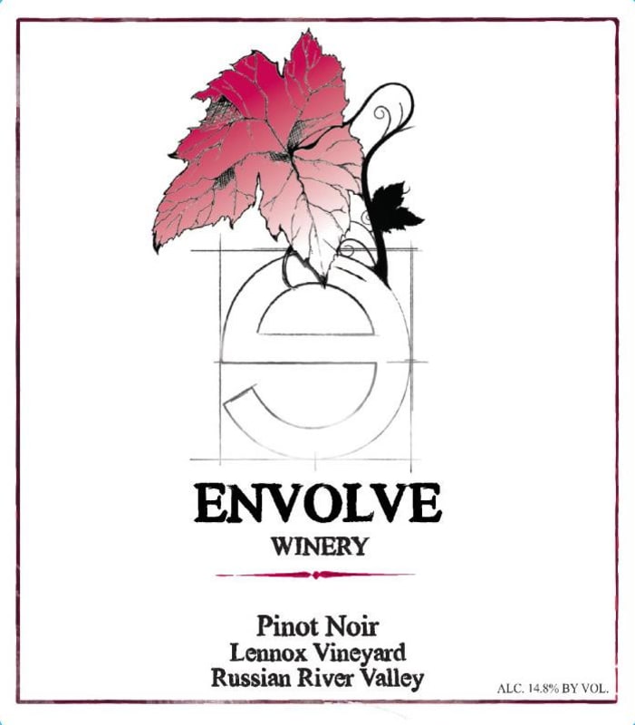 Envolve Winery Lennox Vineyard Pinot Noir 2013 Front Label