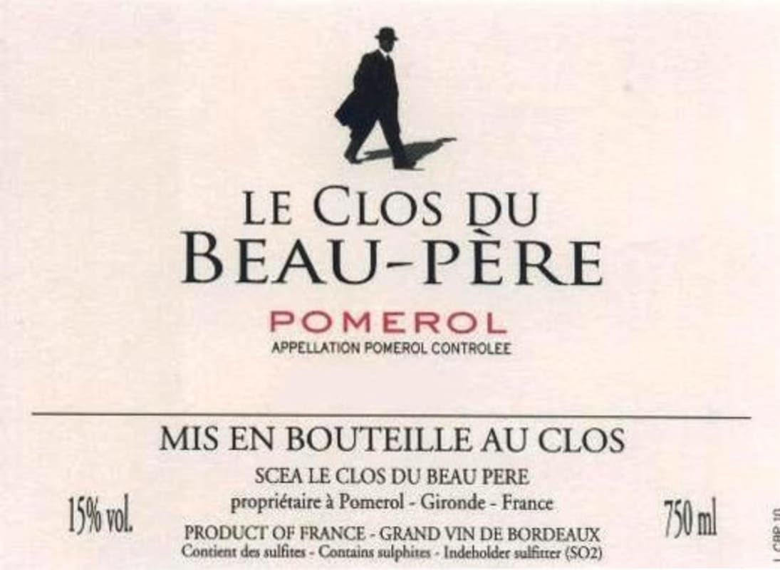 Thunevin Pomerol Le Clos du Beau-Pere 2015 Front Label