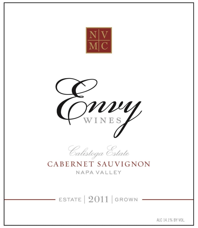 Envy Wines Cabernet Sauvignon 2011 Front Label