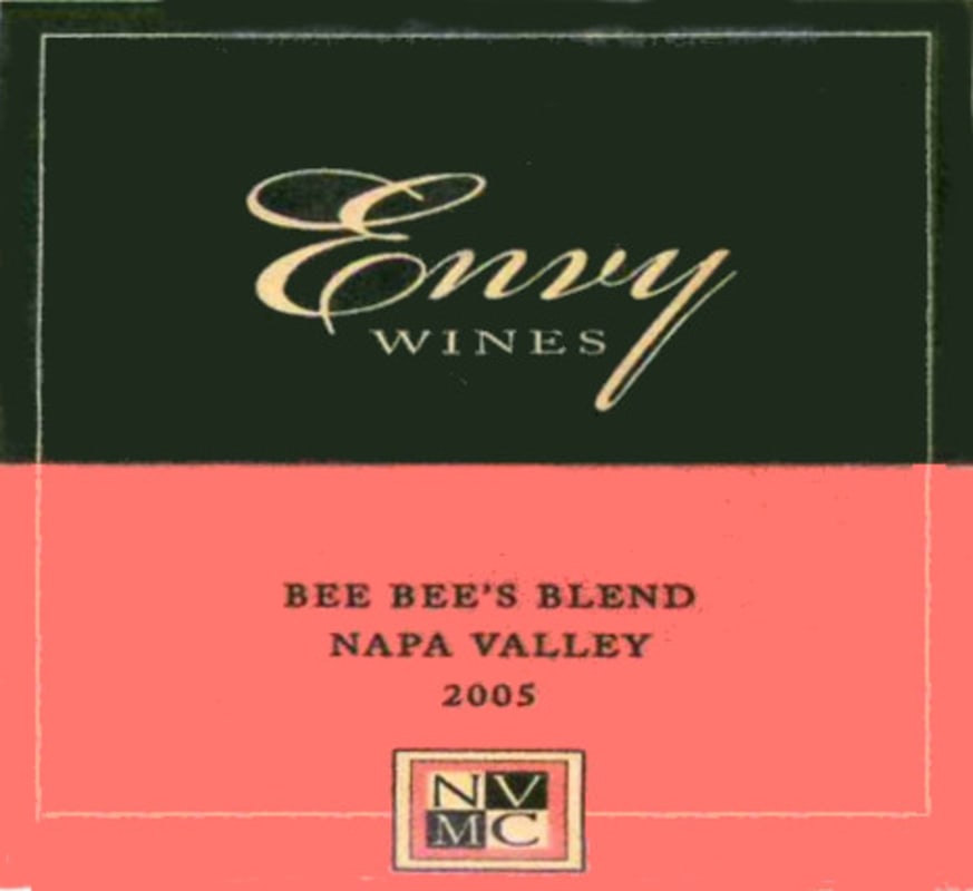 Envy Wines Bee Bee's Blend Red 2005 Front Label