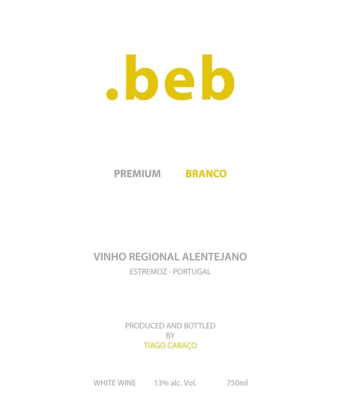 Tiago Cabaço Wines .beb Branco 2012 Front Label