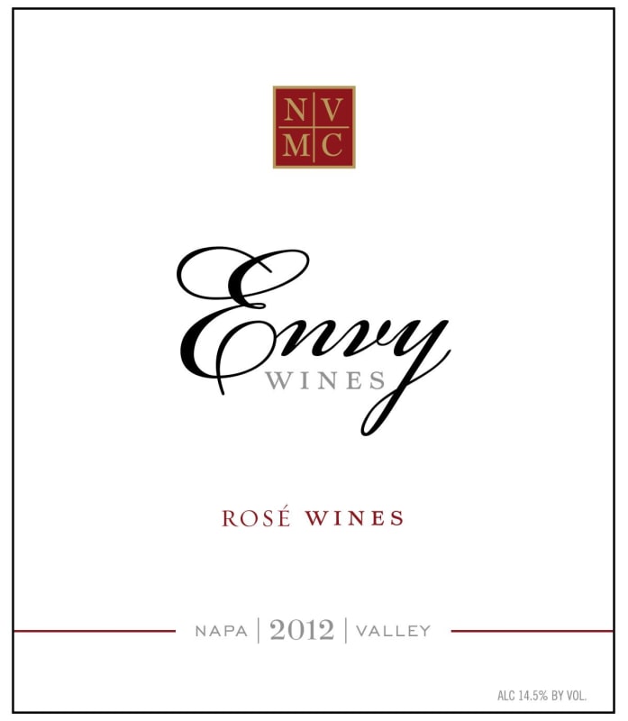 Envy Wines Rose 2012 Front Label