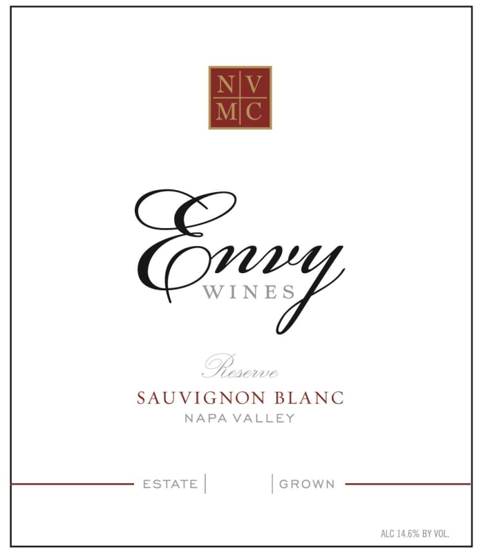 Envy Wines Reserve Sauvignon Blanc 2013 Front Label