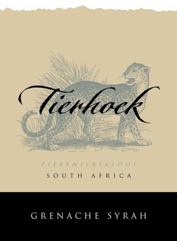 Tierhoek Grenache Syrah 2011 Front Label