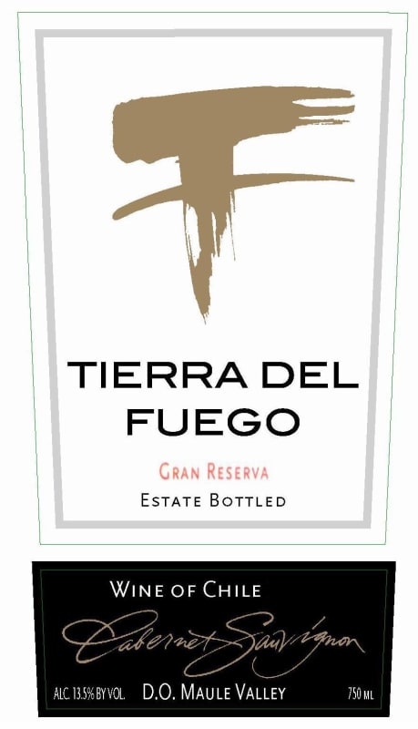 Tierra del Fuego Gran Reserva Cabernet Sauvignon 2006 Front Label