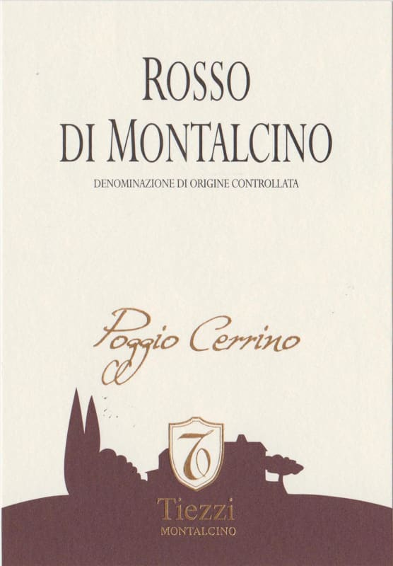 Tiezzi Rosso di Montalcino Poggio Cerrino 2013 Front Label
