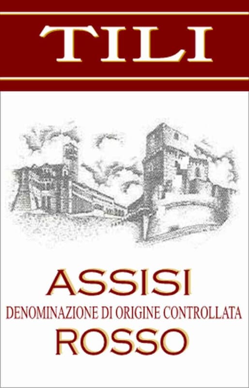 Tili Vini Assisi Rosso 2009 Front Label
