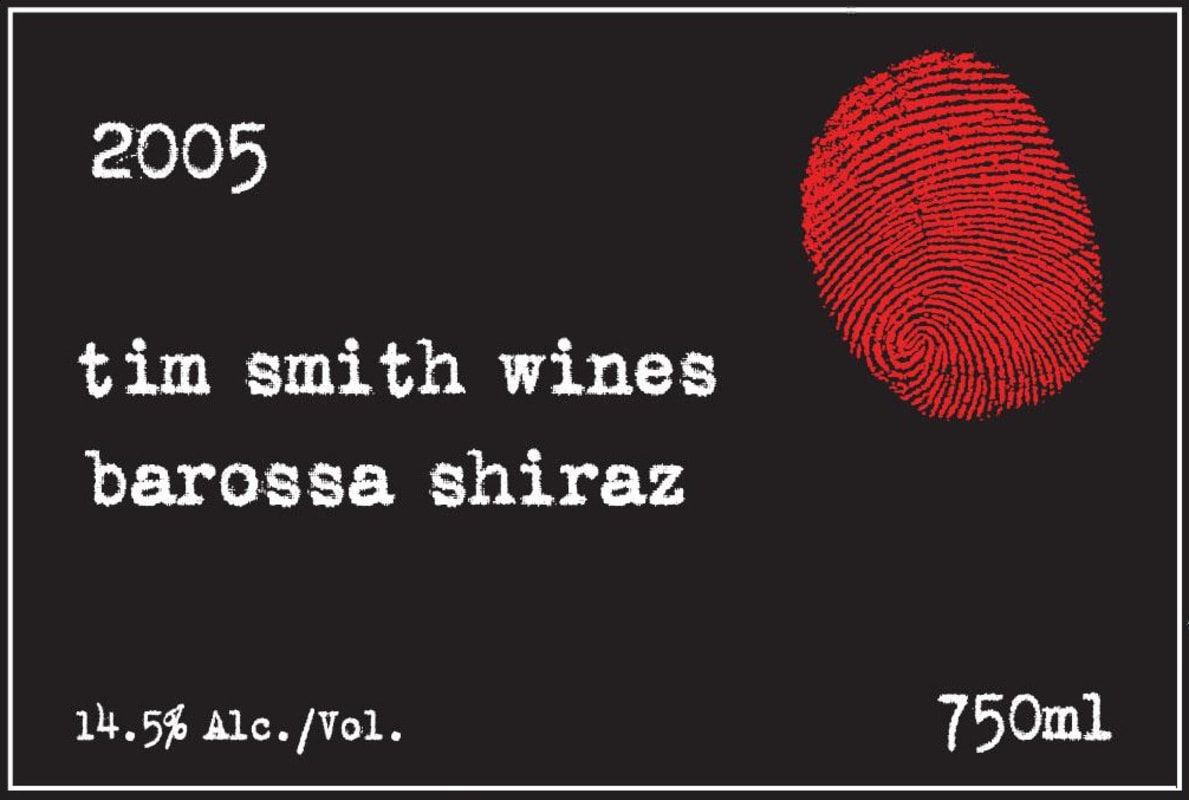 Tim Smith Barossa Shiraz 2005 Front Label