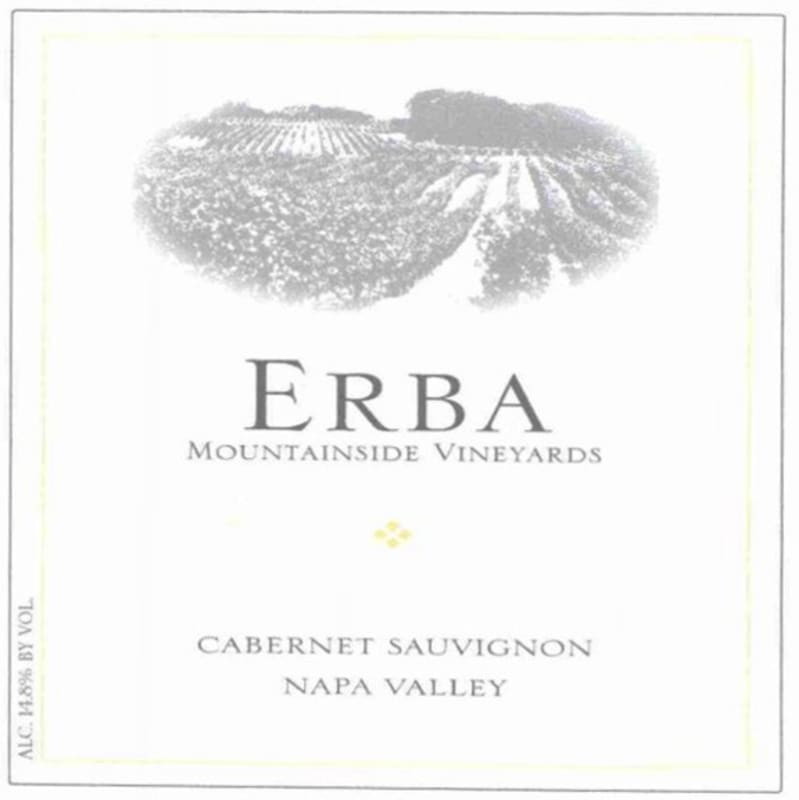 Erba Mountain Vineyards Cabernet Sauvignon 2004 Front Label