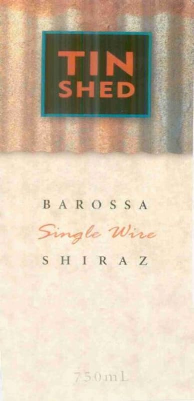 Tin Shed Wines Single Wire Shiraz 2007 Front Label