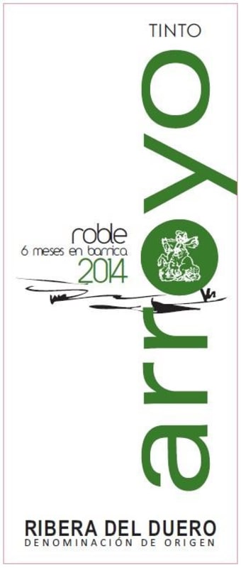 Tinto Arroyo Roble 2014 Front Label