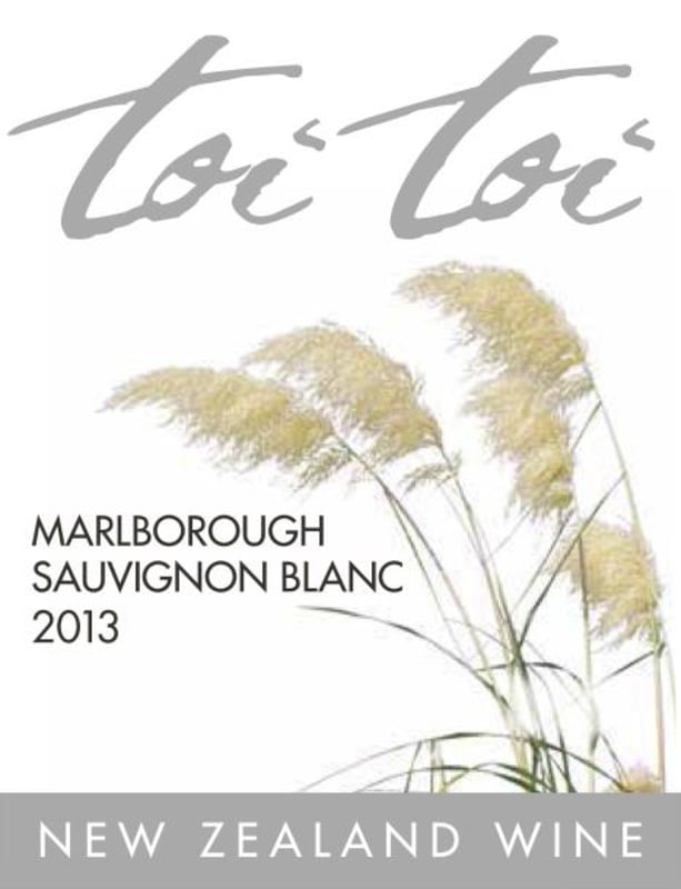 Toi Toi Wines Sauvignon Blanc 2013 Front Label