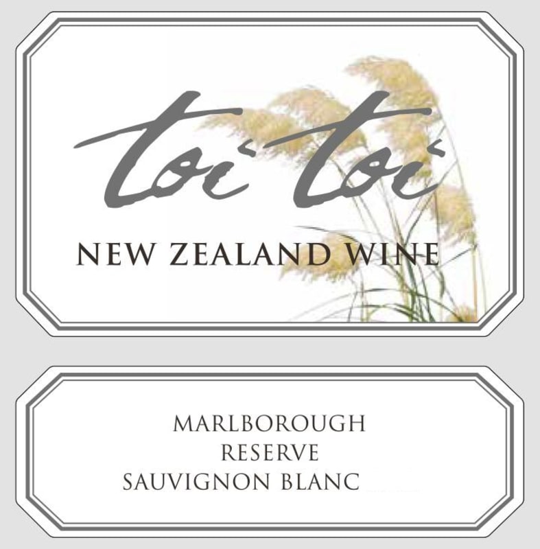 Toi Toi Wines Reserve Sauvignon Blanc 2014 Front Label