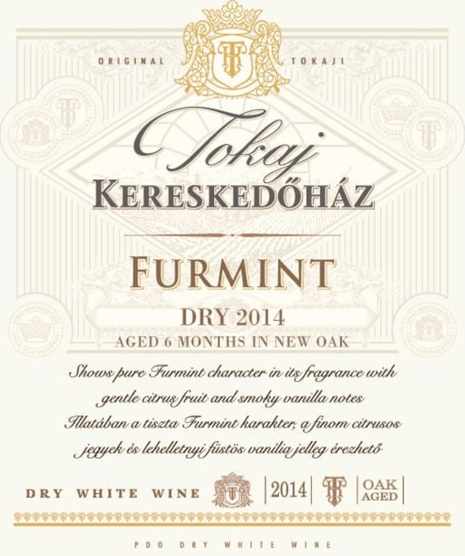 Tokaj Kereskedohaz Tokaji Furmint 2014 Front Label