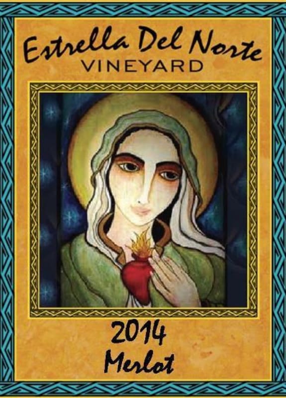 Estrella Del Norte Vineyard Merlot 2014 Front Label