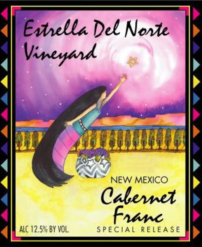 Estrella Del Norte Vineyard Cabernet Franc 2014 Front Label