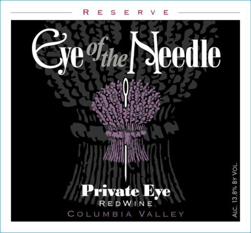 Eye of the Needle Private Eye Reserve 2011 Front Label