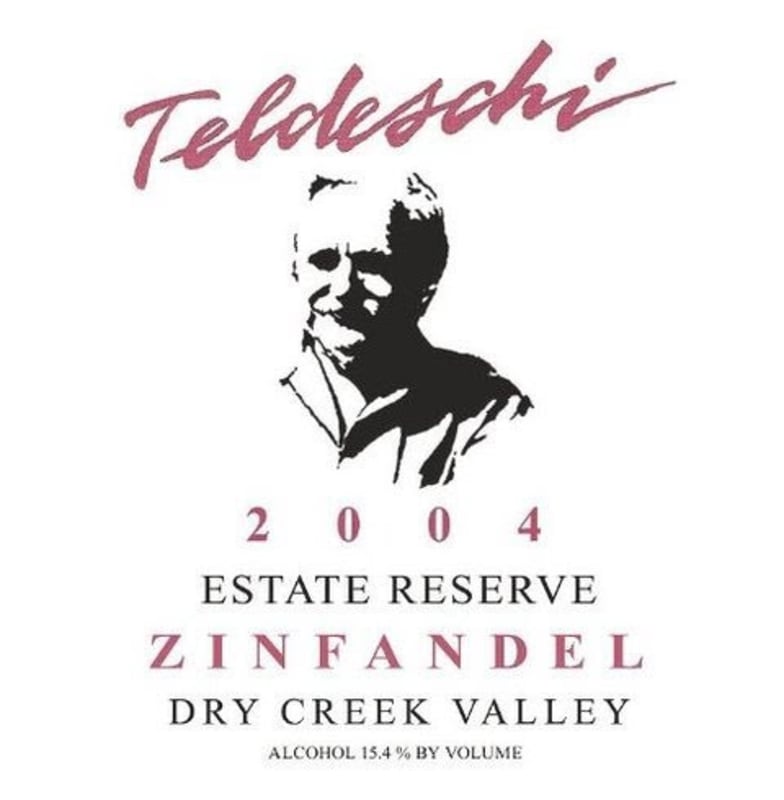F. Teldeschi Winery Estate Reserve Zinfandel 2004 Front Label