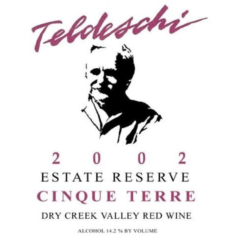 F. Teldeschi Winery Estate Reserve Cinque Terre Red 2002 Front Label