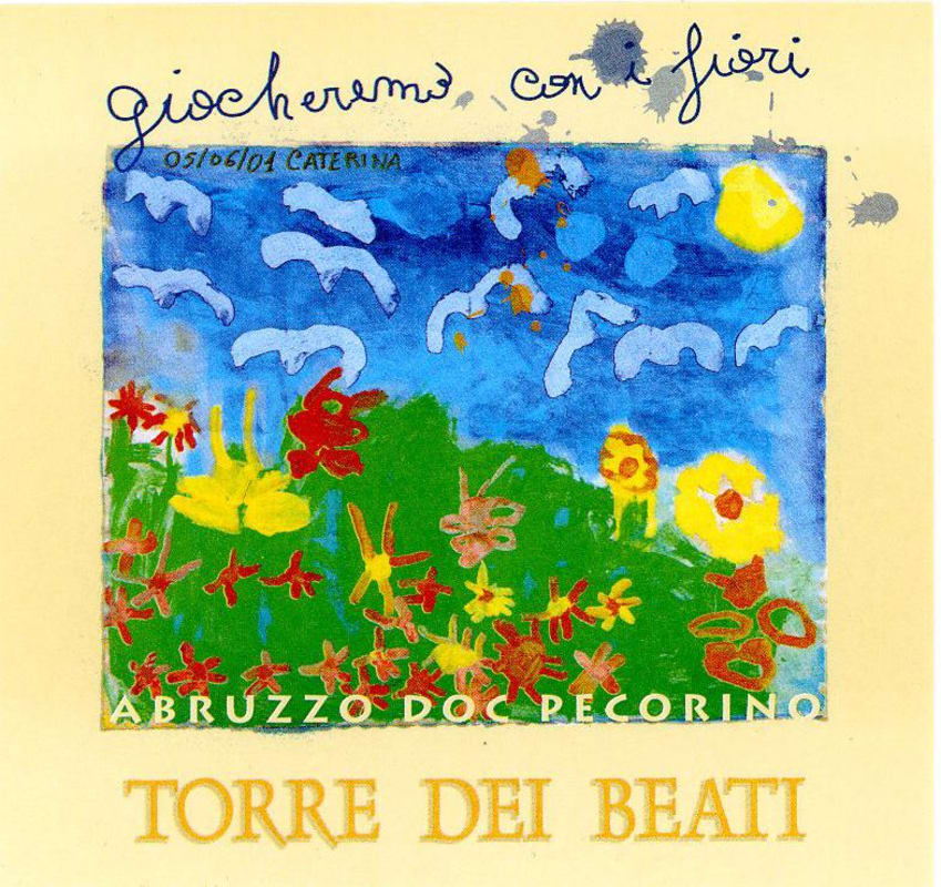 Torre dei Beati Abruzzo Giocheremo Con i Fiori Pecorino 2013 Front Label
