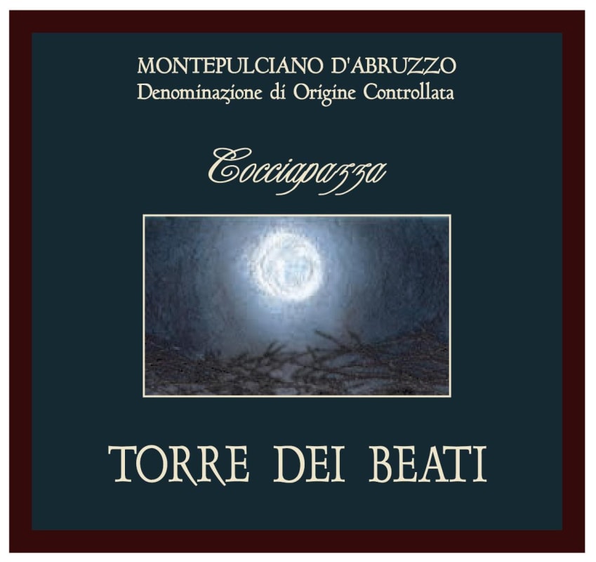 Torre dei Beati Montepulciano d'Abruzzo Cocciapazza 2012 Front Label