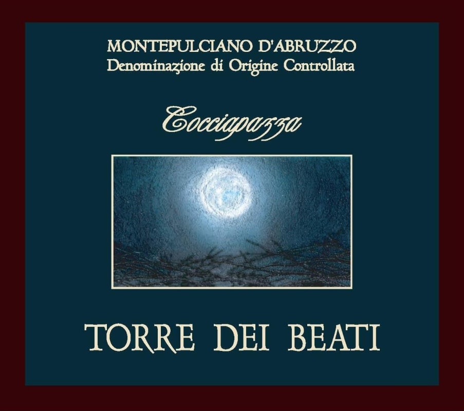 Torre dei Beati Montepulciano d'Abruzzo Cocciapazza 2008 Front Label
