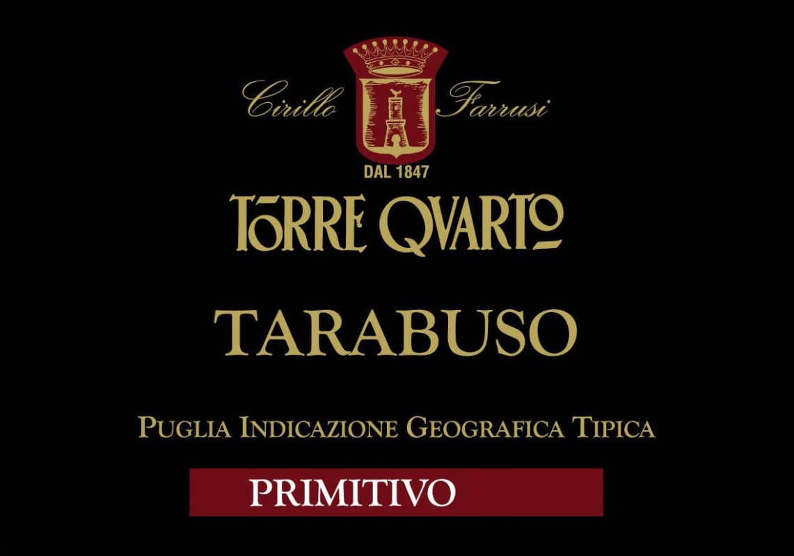 Torre Quarto Tarabuso Primitivo 2011 Front Label