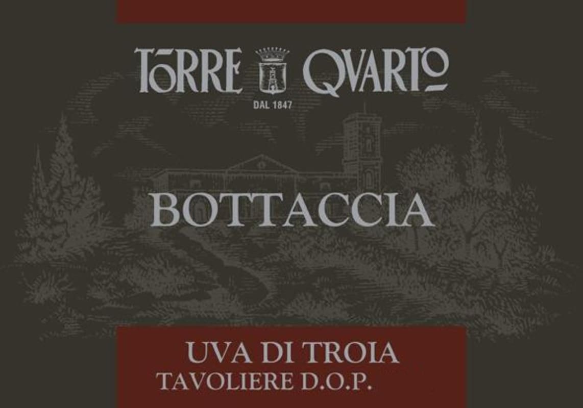 Torre Quarto Bottaccia Uva di Troia 2012 Front Label
