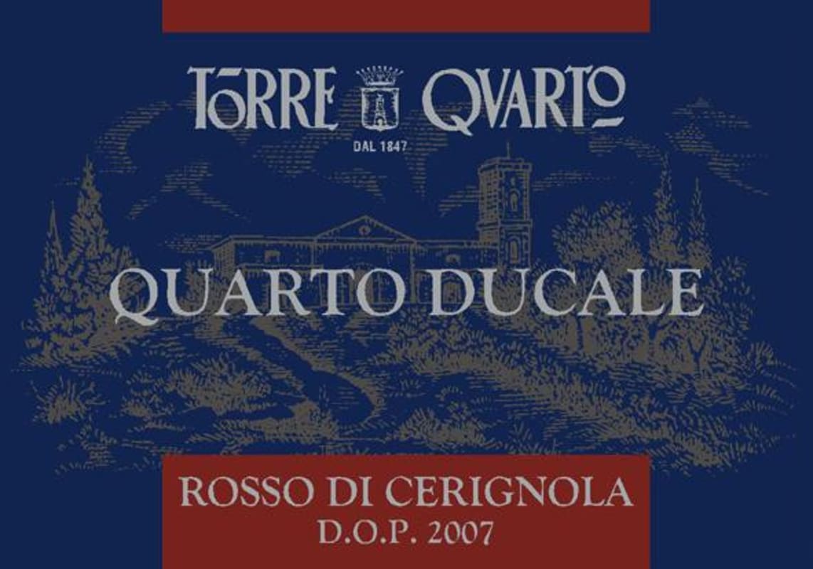 Torre Quarto Quarto Ducale 2007 Front Label
