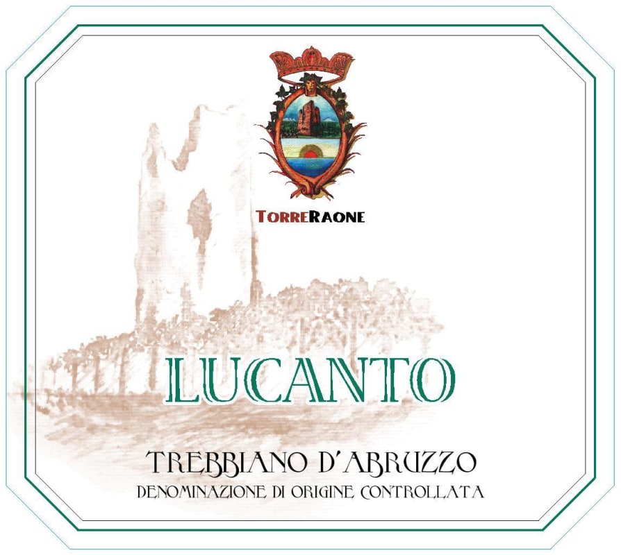 Torre Raone Trebbiano d'Abruzzo Lucantu 2015 Front Label