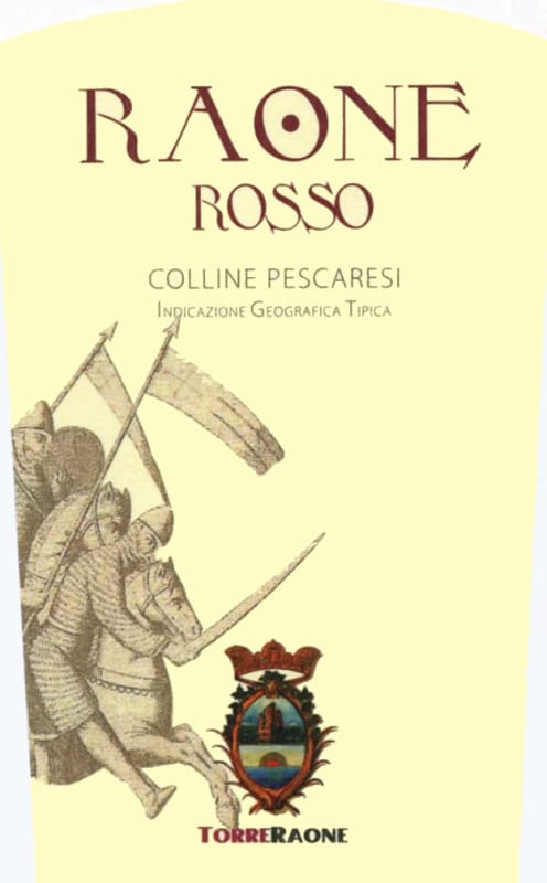 Torre Raone Colline Pescaresi Raone Rosso 2011 Front Label