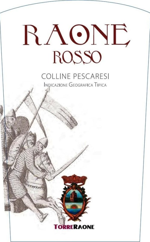 Torre Raone Colline Pescaresi Raone Rosso 2009 Front Label