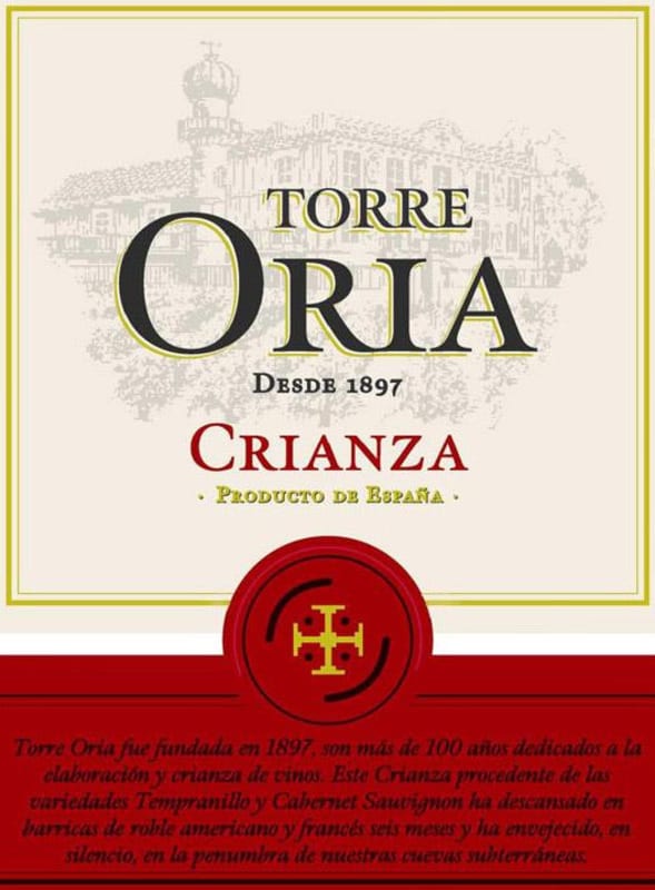 Torreoria Crianza 2011 Front Label