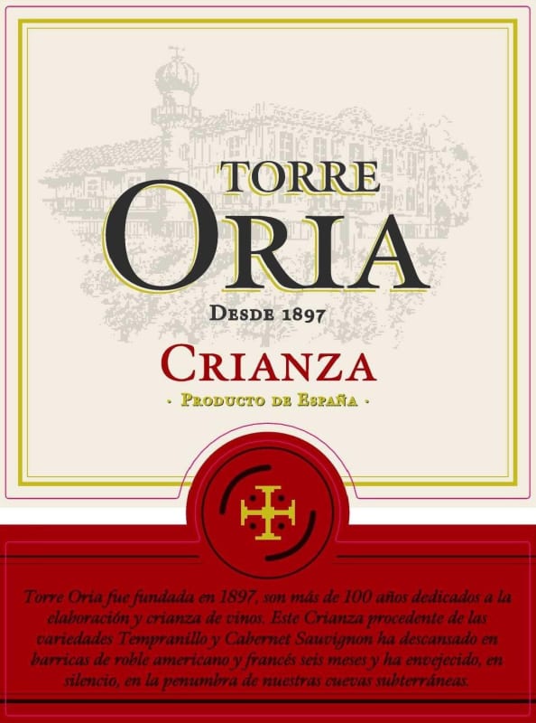 Torreoria Crianza 2010 Front Label