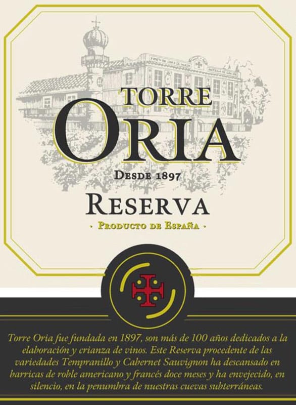 Torreoria Reserva 2010 Front Label