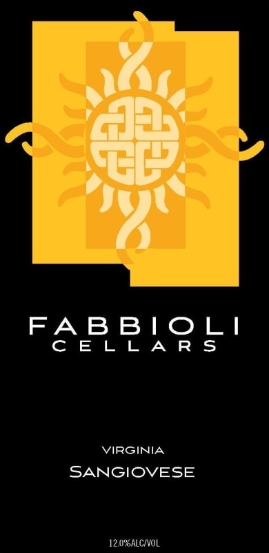 Fabbioli Cellars Sangiovese 2014 Front Label