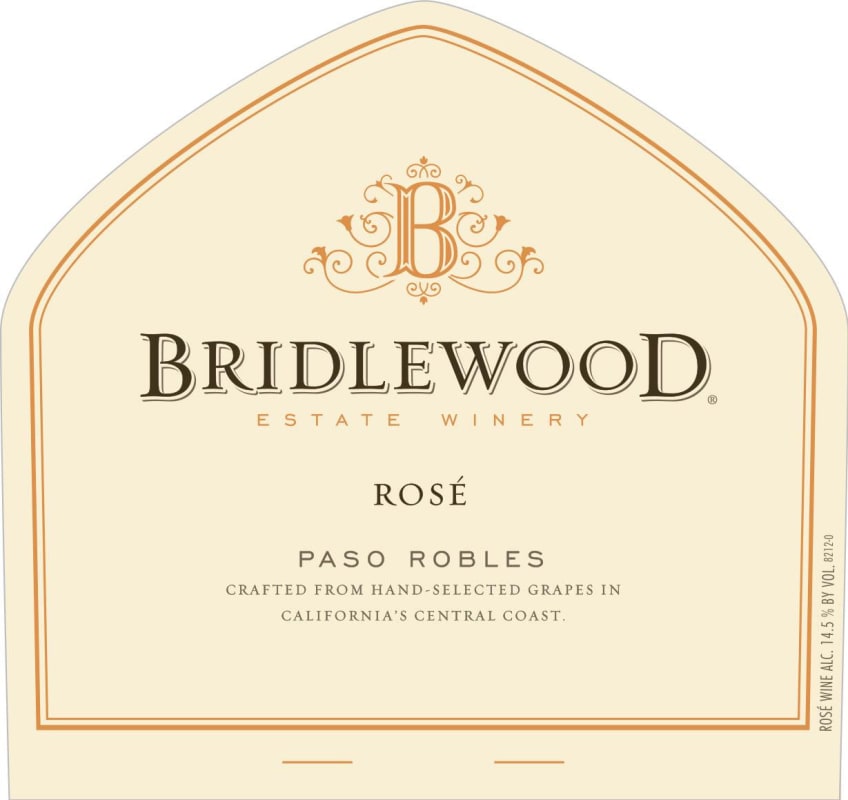 Bridlewood Rose 2015 Front Label