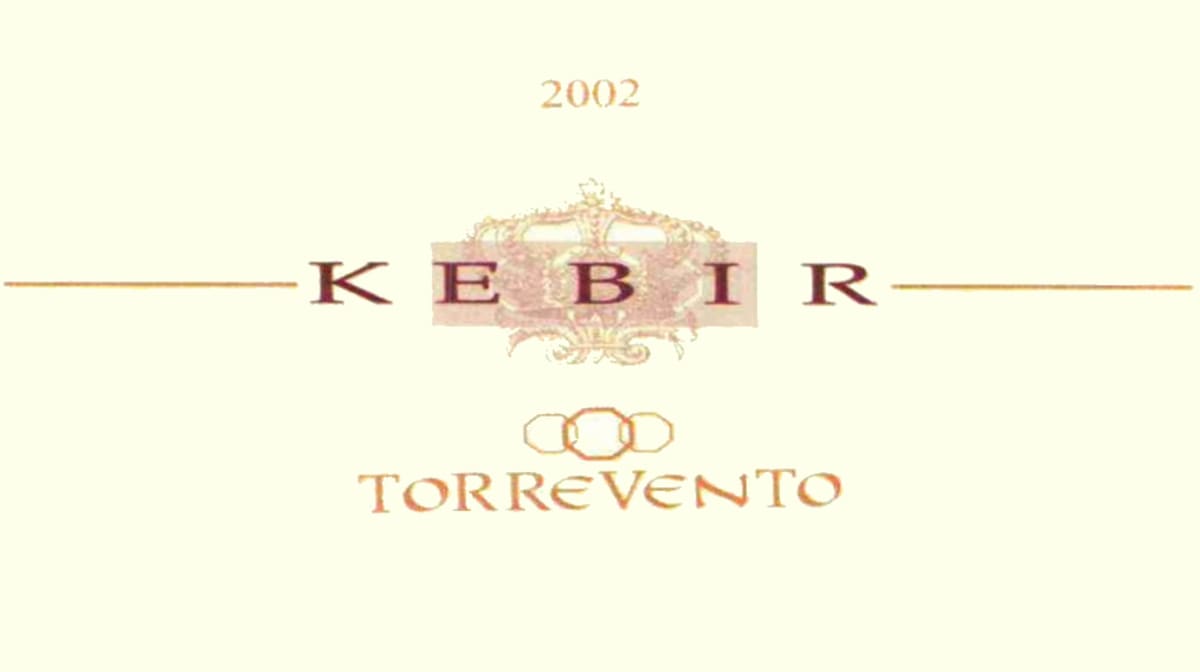 Torrevento Azienda Vinicola Kebir Rosso 2002 Front Label