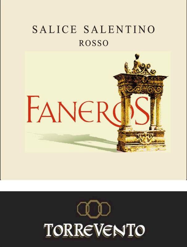Torrevento Azienda Vinicola Salice Salentino Faneros 2010 Front Label