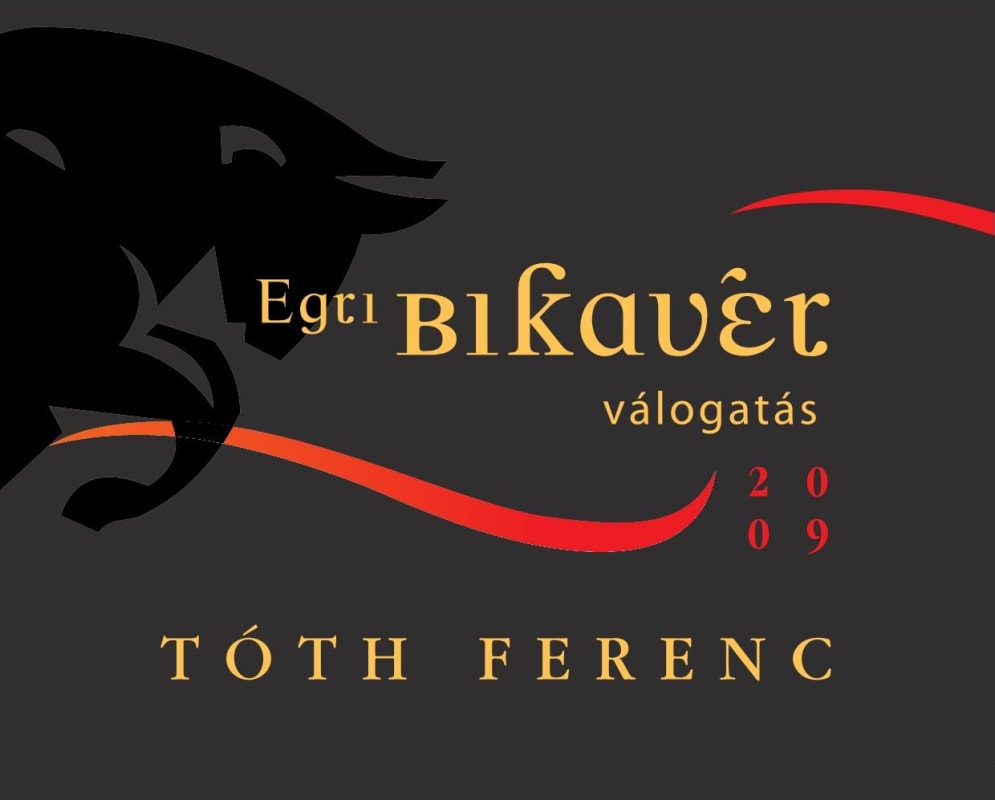 Toth Ferenc Winery Egri Bikaver Valogatas 2009 Front Label