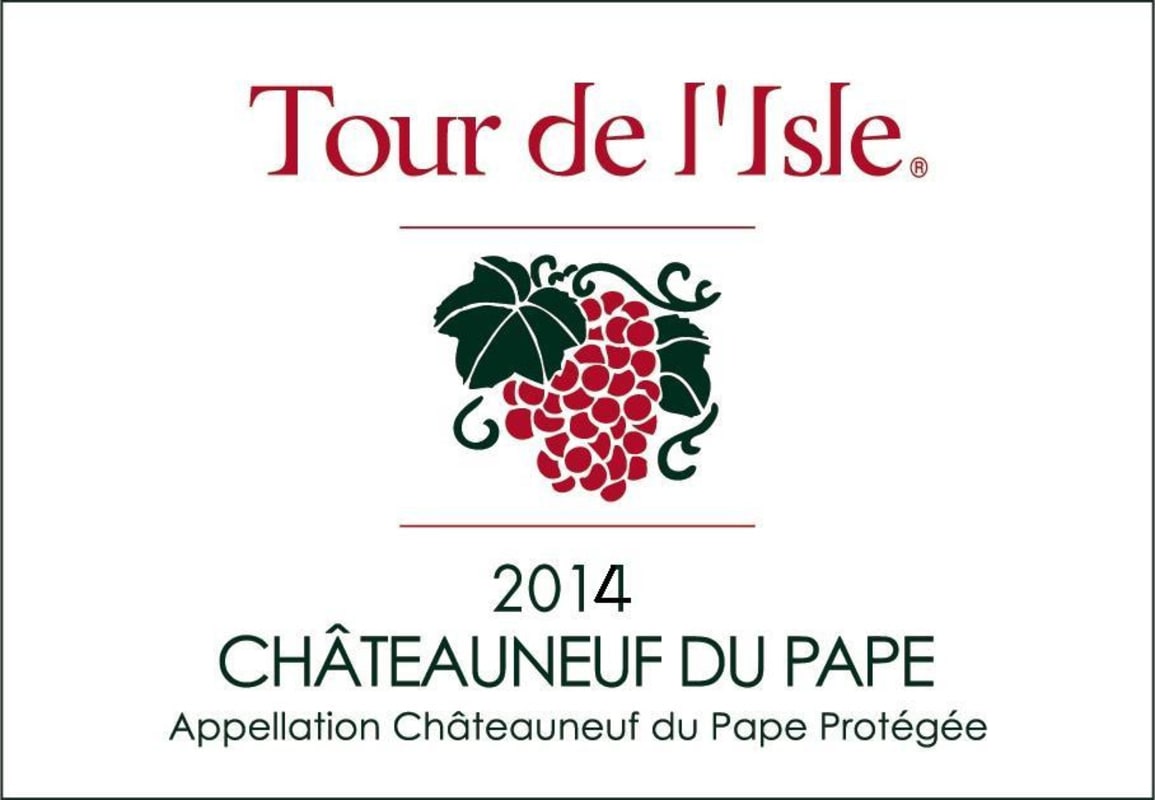 Tour De L'Isle Chateauneuf-du-Pape Blanc 2014 Front Label