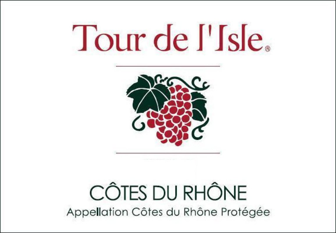 Tour De L'Isle Cotes du Rhone Blanc 2014 Front Label