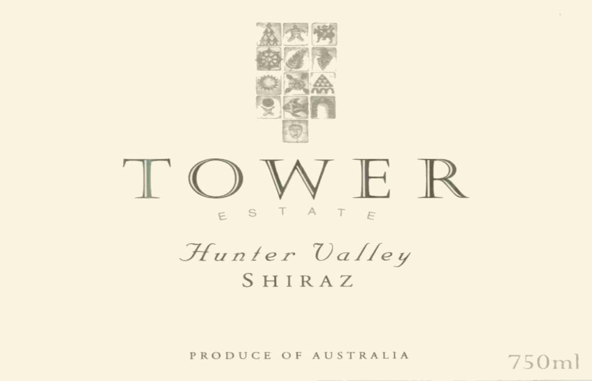 Tower Estate Shiraz 2006 Front Label