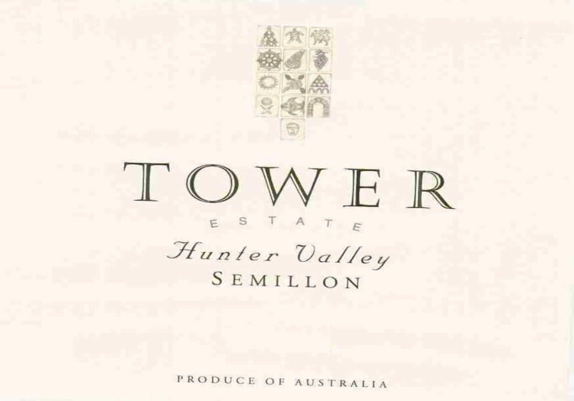 Tower Estate Semillon 2009 Front Label