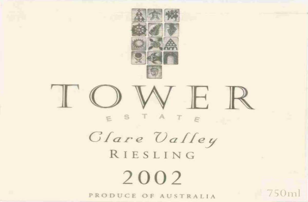 Tower Estate Riesling 2002 Front Label
