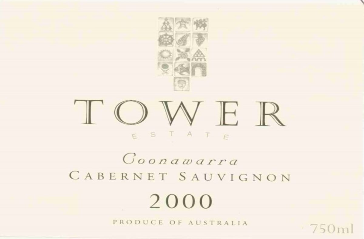 Tower Estate Cabernet Sauvignon 2000 Front Label