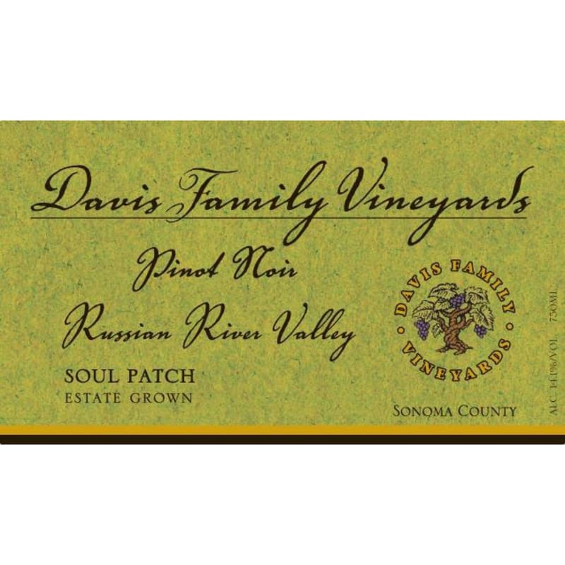 Davis Family Vineyards Soul Patch Estate Pinot Noir 2015 Front Label