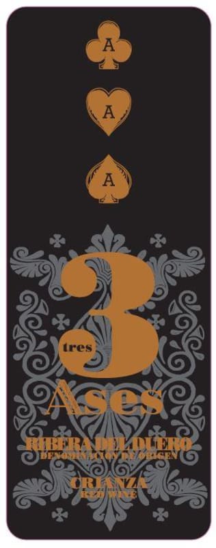 Tres Ases Vino Crianza 2012 Front Label