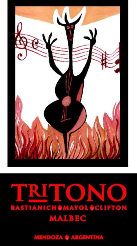 TriTono Malbec 2013 Front Label